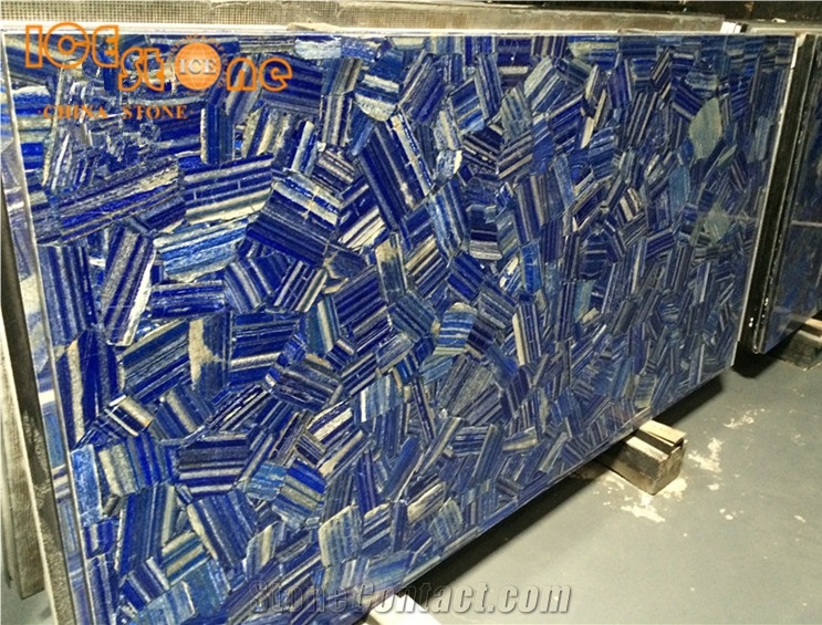 Lapis Lazuli Semiprecious Slabs Tiles/Precious Stones Slabs/Gemstone/Chinese Semiprecious Building Slabs Tiles