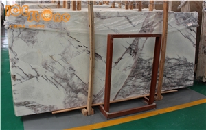 Lilac Marble Slabs Tiles/ Marble Wall Covering Tiles/Chinese Marble Building Stone Material/Interior Decoration Stone Slabs/Black and White Marble