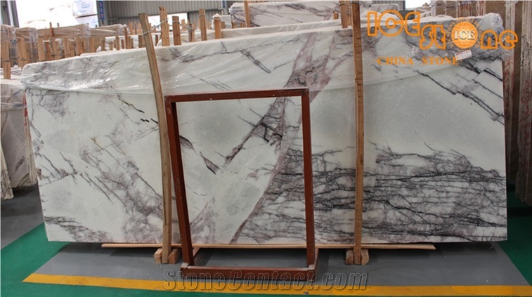 Lilac Marble Slabs Tiles/ Marble Wall Covering Tiles/Chinese Marble Building Stone Material/Interior Decoration Stone Slabs/Black and White Marble