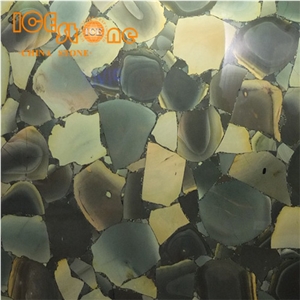 Lotus Green Precious Stone Slabs/Wall Building Stone Material/Luxury Hotel Stone Tiles/Wall Decoration Tiles/Green Artificial Building Stone Slabs