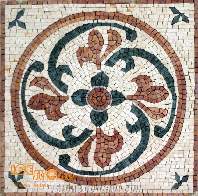 Marble Mosaic Medallion Marble Floor Medallions Patterns Square Waterjet Inlay