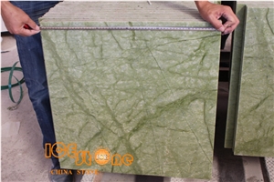 Ming Green Marble/Chinese Green Stone Slabs and Tiles/Cut to Size/1cm Thin Tiles/Chinese Green Water Jade