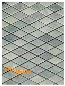 Ming Green/Verde Diamond Marble Mosaics Hexagon/Basketweave/Chevron/Fish Bone/Mini Versaille/Polished