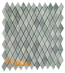 Ming Green/Verde Diamond Marble Mosaics Hexagon/Basketweave/Chevron/Fish Bone/Mini Versaille/Polished