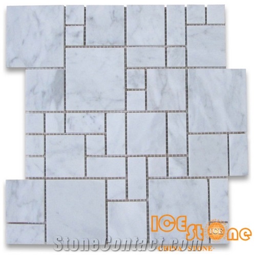 Mini Versailles/Chinese Mosaic/Versailles Mosaic/White Marble Mosaic Wall