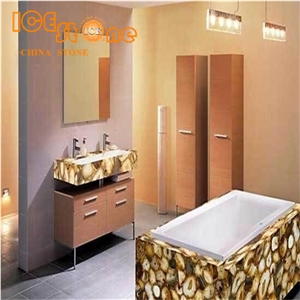 Multicolor Agate Bathroom Countertops/Custom Vanity Tops/Table Top Decoration Stone/Bathroom Vanity Tops/Luxury Semiprecious Vanity Tops