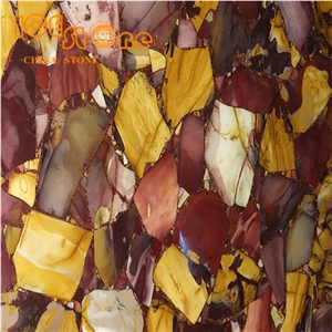 Multicolor Red Precious Stone Slabs/Wall Decoration Stone Tiles/Building Stone Material/Home Decoration Slabs