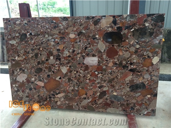 Natural Polished China 300x300mm/600x600mm Red Marble Floor Tile