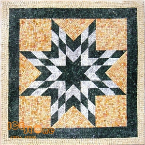 Natural Stone Floor Mosaic Marble Medallion