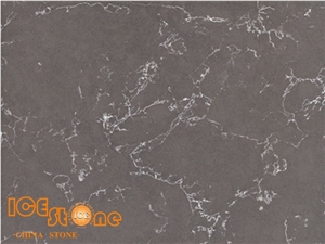 Pietra Grey Marble Look Quartz Stone, Solid Surface Engineer Stone