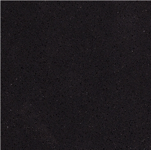 Pure Black Quartz Tiles / Black Quartz Stone Flooring/ Quartz Stone Tiles / Engineered Stone Tiles / Artificial Black Quartz 