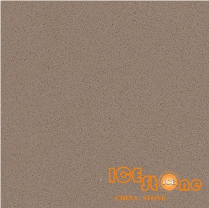 Pure Brown Quartz Stone Solid Surfaces Polished Slabs Tiles Engineered Stone Artificial Stone Slabs for Hotel Kitchen,Bathroom Backsplash Walling Panel Customized Edge
