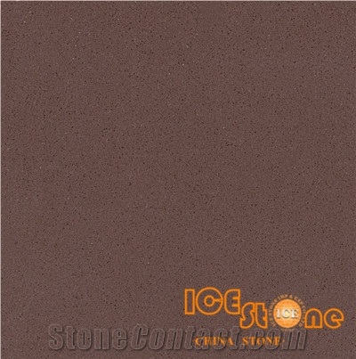 Pure Drak Brown Quartz Stone Solid Surfaces Polished Slabs Tiles Engineered Stone Artificial Stone Slabs for Hotel Kitchen,Bathroom Backsplash Walling Panel Customized Edge