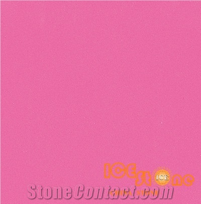 Pure Rosy/Chinese Pink Color Quartz/Artifical Quartz Flooring