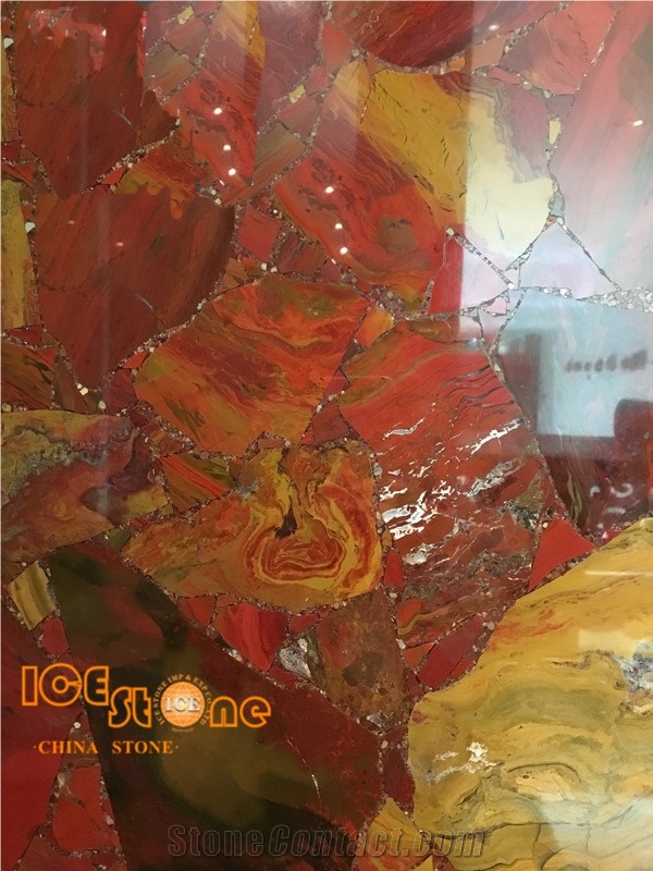 Red Jasper/Red Semiprecious Slabs and Tiles/Chinese Semi Precious Stone Wall/Red Agate
