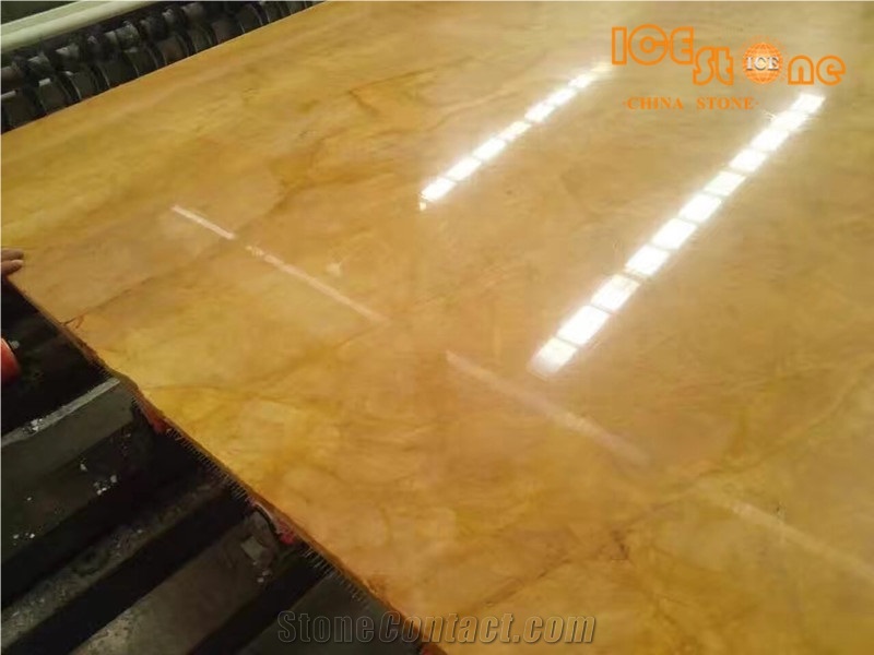Royal Yellow Onyx Slabs Tiles/Chinese Yellow Decoration Onyx/Onyx Wall Covering Tiles/Home Decoration Tv Background Slabs