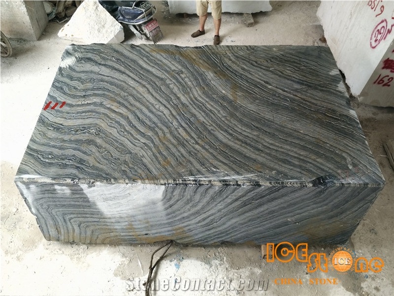Silver Wave Marble Blocks/Kenya Black Marble Blocks/Zebra Black Marble Blocks/Antique Serpenggiante Marble Blocks/Black Serpenggiante Marble Blocks/Fossil Black Marble Blocks