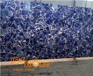 Solidate Blue Jasper Semiprecious Polished Slab/Semiprecious Stone Tiles/Semi Precious Stone Panels/ Gemstone Tiles/ Semi Precious Slabs