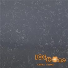 SS6016 Dark grey Marble look  Quartz Stone Solid Surfaces Polished Slabs Tiles Engineered Stone Artificial Stone Slabs for Hotel Kitchen,Bathroom Backsplash Walling Panel Customized Edge