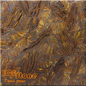Tiger Skin Stone/Semi Precious Stone Panel/Semiprecious Slabs/Tiles/Wall/Backlit/Backflash