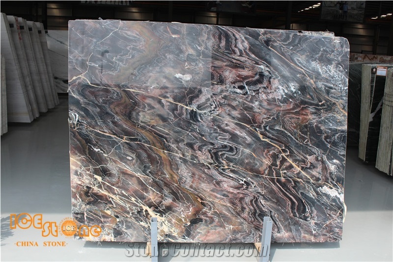Venice Red Louis Red Marble Slab & Tile, Red Louis Agate Marble