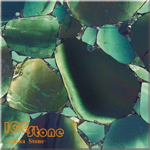Verde/Green Jasper/Semi Precious Stone Panel/Semiprecious Slabs/Tiles/Wall/Backlit/Backflash