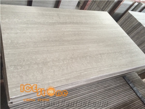 White Wood Thin Tiles/Light Wood/Chinese Wood/Silver Woood/White Serpenggiante Slab and Thin Tiles/Cut to Size/White Wooden