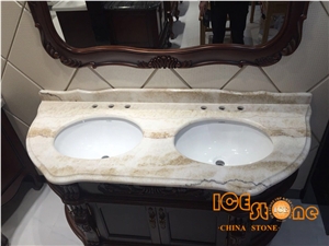 Wooden Onyx Bathroom Countertops/Custom Vanity Tops/Onyx Bathroom Top/Wall Covering Stone/Bathroom Vanity Tops/Building Onyx/Beige Onyx China Stone