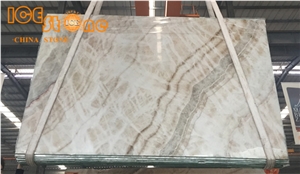 Wooden Onyx Block/Beige Onyx Block/China Onyx/Wall Covering Stone/Floor Covering Stone/Building Stone/Counter Top Stone