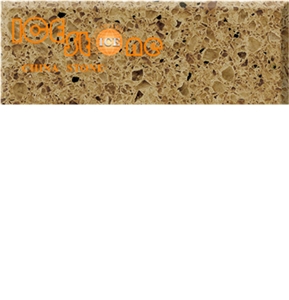 Yellow/Brown color/Marble Look Quartz Stone Solid Surfaces Polished Slabs Tiles Engineered Stone Artificial Stone Slabs for Hotel Kitchen,Bathroom Backsplash Walling Panel Customized Edge