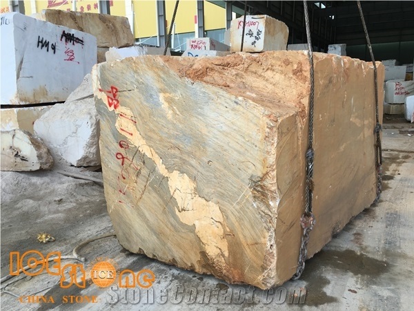 Yellow Marble, Golden Marble, Barcelona Gold/Brecce Bergerac Marble Blocks