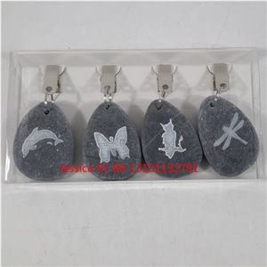 Lovely Logo Stone Tablecloth Weight