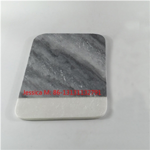 White and Grey Marble Cheese Board Cutting Board Tray