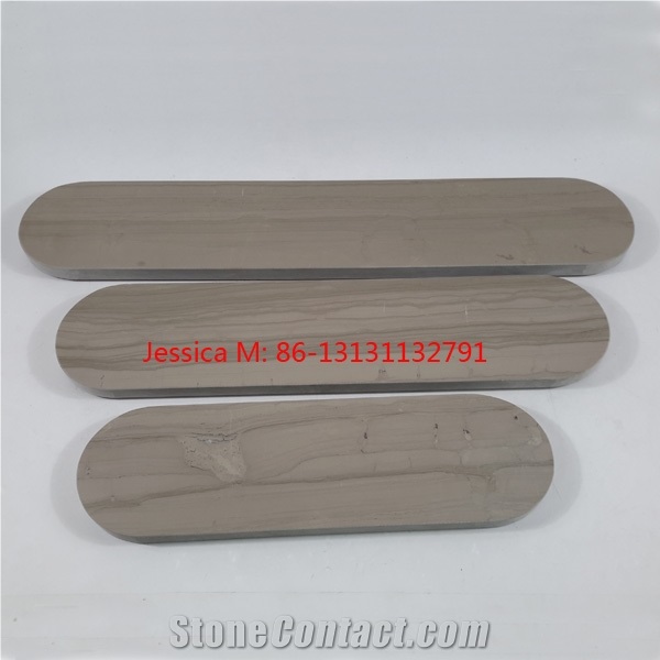 Wood Grain Brown Marble Tray /Wood Effect Marble Platter
