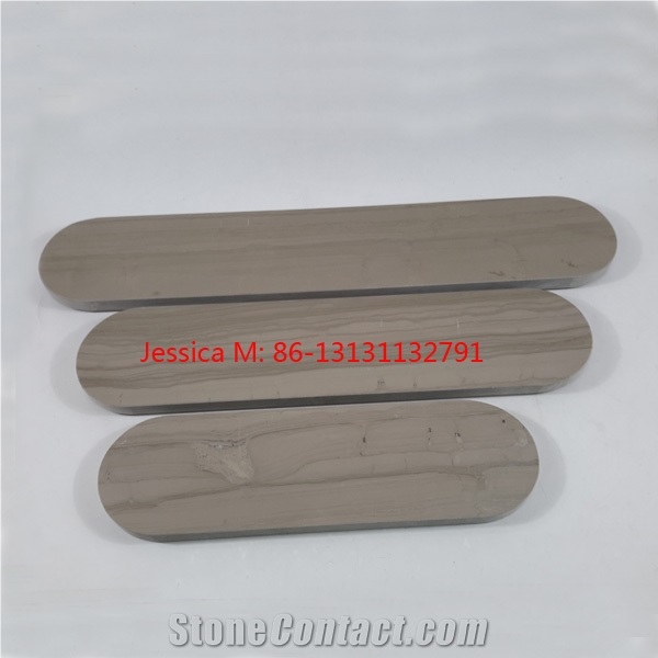 Wood Grain Brown Marble Tray /Wood Effect Marble Platter