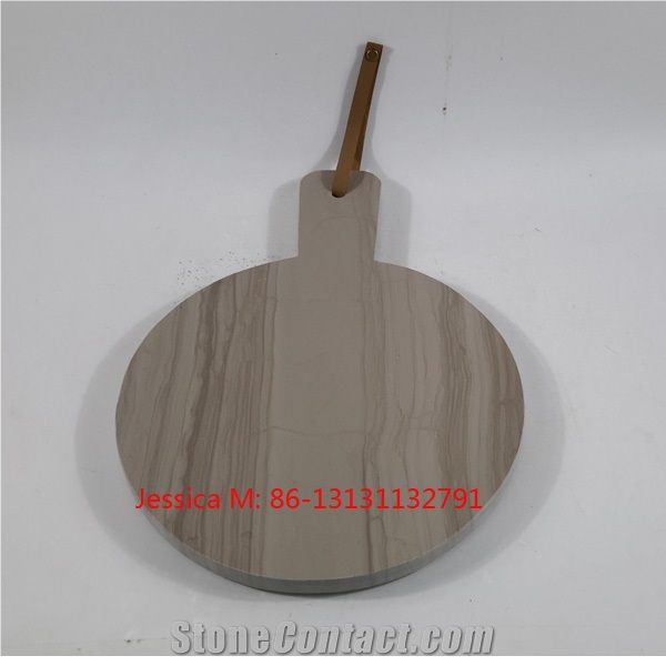 Wood Grain Veins Marble Stone Cheese Board /Marble Cutting Board/Marble Chopping Board