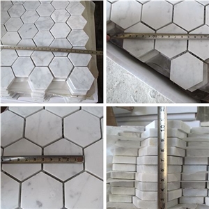 Carrara White Mosaic/Wall and Floor Covering Tiles/Mosaic Tiles/Mosaic Pattern