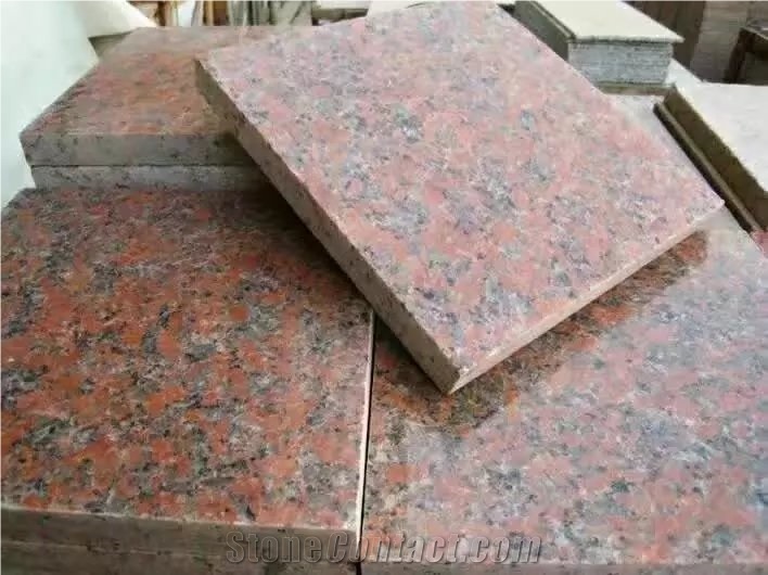 G562 China Maple Leaf Red Maple Red Polished Slabs Tiles