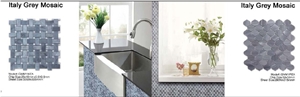 Grey Mosaic/Mosaic Tile/Mosaic Pattern/Floor and Wall Mosaic/Polished Mosaic