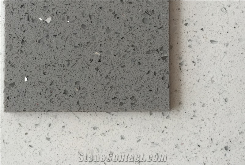 Polished Grey Quartz Slabs/Tiles/Tops
