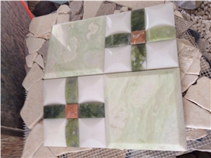 Polished Mosaic Tiles/Travertine Mosaics/Marble Mosaics/Onyx Mosaics/Wall Mosaic/Floor Mosaics/Background Mosaics/Natural Stone Mosaic