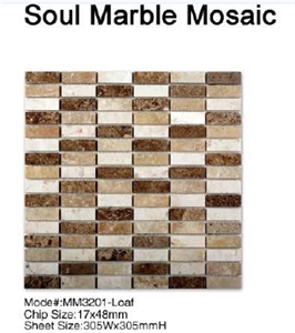 Soul Marble Mosaic, Marble Mosaic, /Polished Mosaic/Mosaic Tile/Wall or Floor Mosaic