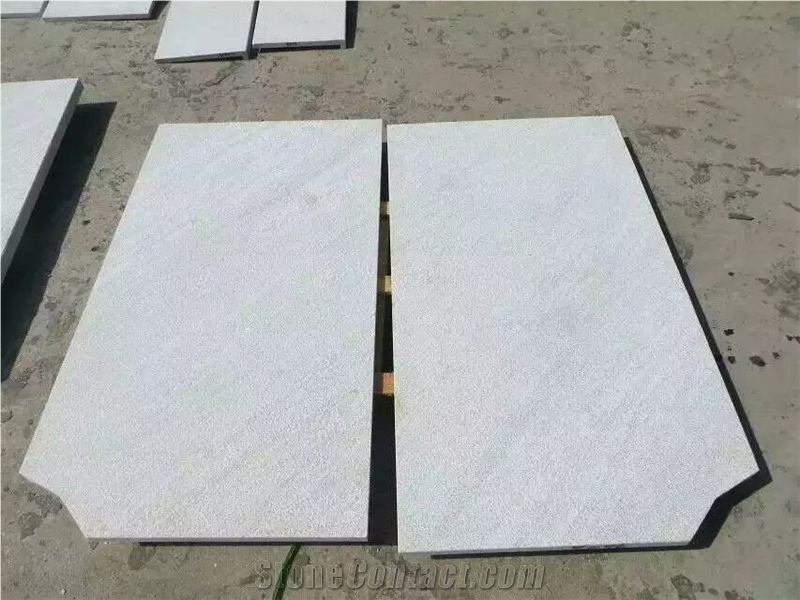 White Quartzite Tiles Slabs Border