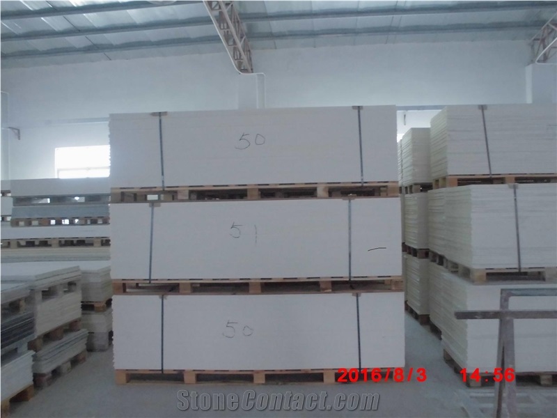 Building Materials Grey Polyester Solid Surface Sheet Qh0816
