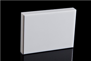 Pure White Polyester Artificial Stone for Furniture Qh0801