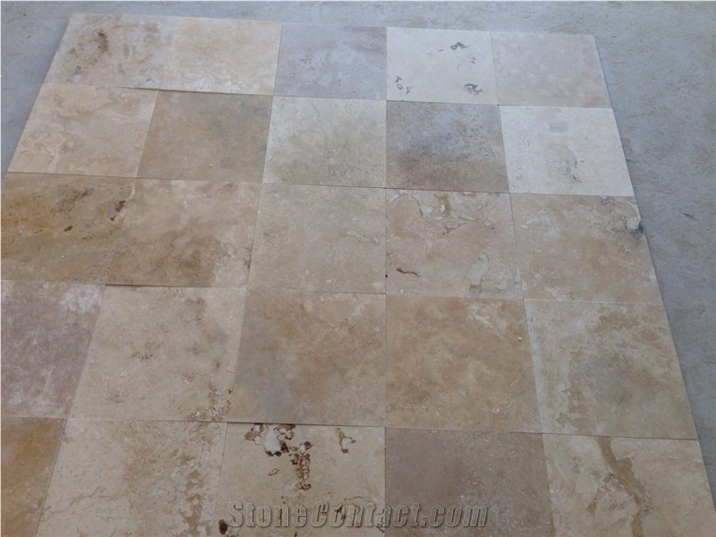 Travertine Commercial Mixed Tile Honed & Filled
