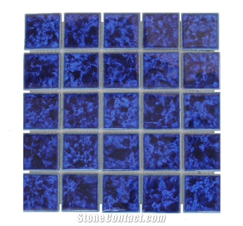 Bali Glazed Ceramic Mosaic Swimming, Can You Use Normal Tiles In A Swimming Pool