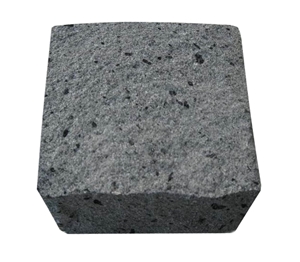 Grey Basalt Cobblestone, Indonesia Grey Basalt Cobblestone Cube Stone & Pavers, Grey Basalt Driveway Paving Stone