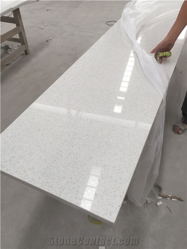 Artificial Engineered Quartz Stone for Flooring Tiles Cut to Size Manufacturered from Guangdong China