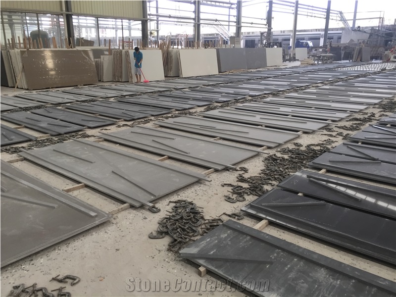 Black with Glass Quartz Artificial Manmade Stones Cut to Size Quartz for Multifamily/Hospitality Projects Standard Slab Sizes 